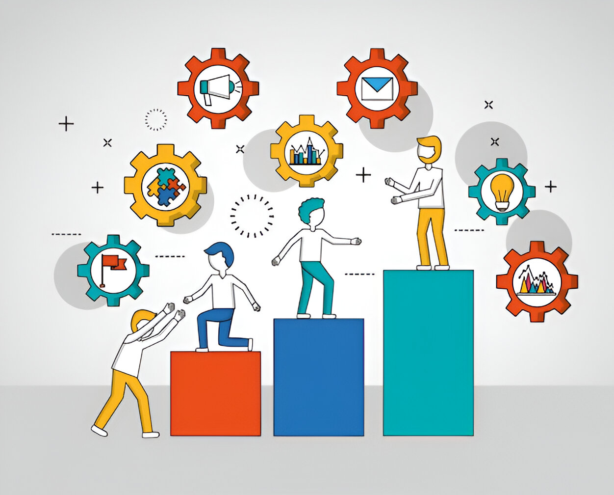 Brainstorming session showing team collaboration